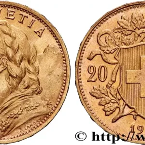 Solde OR, PALLADIUM ET PLATINE INVESTISSEMENT 20 Francs or "Vreneli" 1927 Berne fwo_877145 Monde
