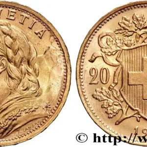 Prix Cassé OR, PALLADIUM ET PLATINE INVESTISSEMENT 20 Francs or "Vreneli" 1947 Berne fwo_877220 Monde