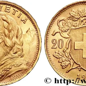 OR, PALLADIUM ET PLATINE INVESTISSEMENT 20 Francs or "Vreneli" 1947 Berne fwo_877221 Monde Bon Plan