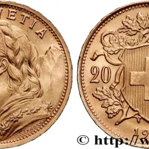 OR, PALLADIUM ET PLATINE INVESTISSEMENT 20 Francs or "Vreneli" 1947 Berne fwo_877223 Monde Acheter En Ligne