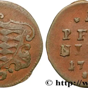 Dernier Modèle ALLEMAGNE - BAVIÈRE 1 Pfennig Charles Théodore Électorat de Bavière 1796 fwo_872057 Monde