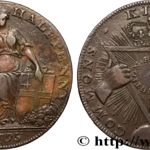 ROYAUME-UNI (TOKENS) 1/2 Penny 1795 fwo_873340 Monde Bon Marché