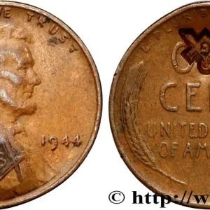 ÉTATS-UNIS D'AMÉRIQUE 1 Cent Lincoln 1944 Philadelphie fwo_875221 Monde Offre Limitée