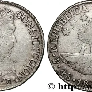 Achat Immédiat BOLIVIE 4 Soles Bolivar 1830 Potosi fwo_875708 Monde