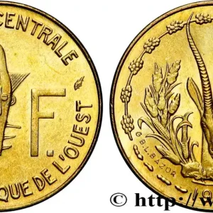 Livraison Mondiale ÉTATS DE L'AFRIQUE DE L'OUEST (BCEAO) 5 Francs BCEAO masque / antilope 1981 Paris fwo_508175 Monde