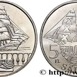 PAYS-BAS 5 Florins (Gulden) Proof Sail Amsterdam 2000 1995 Utrecht fwo_733495 Monde Quantité Limitée