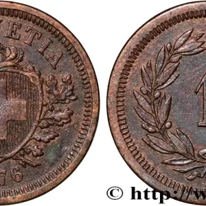 SUISSE - CONFÉDÉRATION HELVÉTIQUE 1 rappen 1876 Berne fwo_835982 Monde Commander Vite