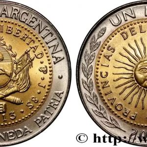 Garantie Incluse ARGENTINE 1 Peso emblème / soleil frappe médaille 2008 fwo_837560 Monde