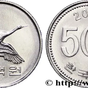 Prix Choc CORÉE DU SUD 500 Won grue de Mandchourie 2009 fwo_847863 Monde