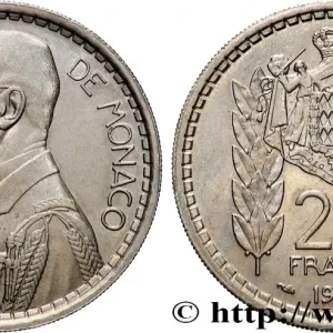 MONACO 20 Francs prince Louis II 1947 Paris fwo_849057 Monde Paiement Sécurisé