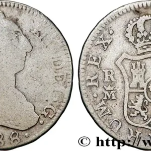 ESPAGNE - ROYAUME D'ESPAGNE - CHARLES III 2 Reales 1788 Madrid fwo_856492 Monde Paiement Sécurisé