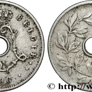 BELGIQUE 5 Centimes Léopold II 1906 fwo_858302 Monde Pas Cher