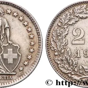 SUISSE 2 Francs Helvetia 1961 Berne - B fwo_859094 Monde Authentique