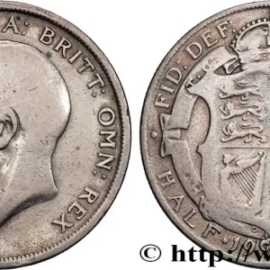 Premium ROYAUME-UNI 1/2 Crown Georges V 1920 fwo_859105 Monde