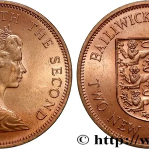 JERSEY 2 New Pence 1971 fwo_860505 Monde Prix Promo