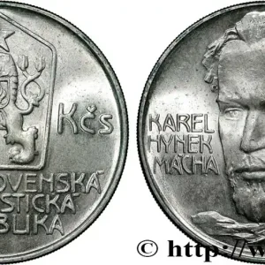 TCHÉCOSLOVAQUIE 100 Korun 150e anniversaire de la mort de Karel Hynek Mácha 1986 fwo_865201 Monde Réduction