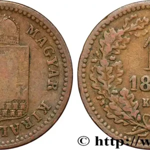 Satisfait Ou Remboursé HONGRIE 1 Krajczar emblème couronné 1882 Kremnitz fwo_865480 Monde