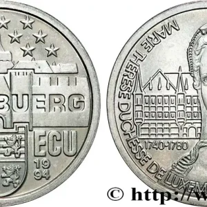 LUXEMBOURG 5 Ecu Marie-Thérèse Duchesse du Luxembourg 1994 fwo_867628 Monde Top Qualité