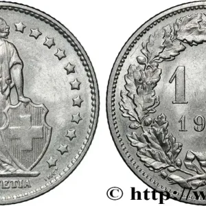 SUISSE 1 Franc Helvetia 1976 Berne fwo_868474 Monde Exclusif