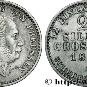 Artisanat ALLEMAGNE - PRUSSE 2 1/2 Silbergroschen (1/12 Thaler) Guillaume 1871 Berlin fwo_868585 Monde