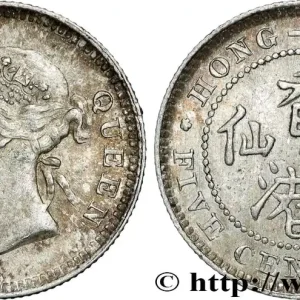 HONG KONG 5 Cents Victoria 1900 Heaton fwo_868595 Monde Offre Exclusive