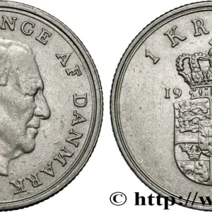 Marque DANEMARK 1 Krone 1965 Copenhague fwo_868756 Monde