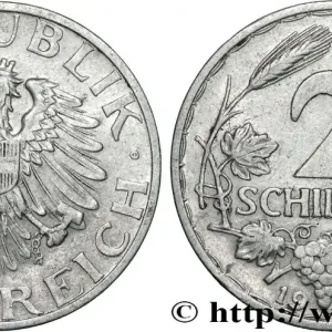 AUTRICHE 2 Schilling aigle 1946 fwo_868959 Monde Vente Directe