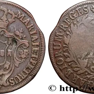 PORTUGAL 10 Réis armes couronnée frappe au nom de Marie I (Maria) et Pierre III (Pedro III) 1785 fwo_869132 Monde Super Prix