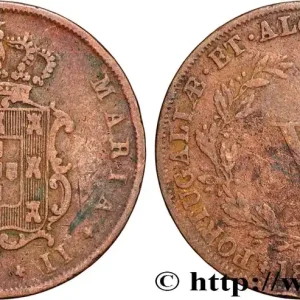 Nouveauté PORTUGAL - ROYAUME DE PORTUGAL - MARIE II 5 Réis 1852 fwo_869138 Monde