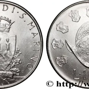 Retour Gratuit SAINT-MARIN 100 Lire armes / casque et écus 1979 fwo_871121 Monde