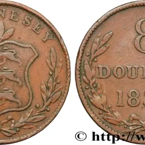 GUERNESEY 8 Doubles 1834 fwo_871783 Monde En Vogue