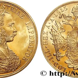OR, PALLADIUM ET PLATINE INVESTISSEMENT 4 Ducats, refrappe moderne François Joseph 1915 fwo_874543 Monde Prix Promo