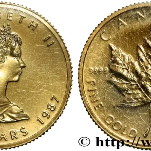 Édition Limitée OR, PALLADIUM ET PLATINE INVESTISSEMENT 1/4 Oz - 10 Dollars or "mapple leaf" 1987 fwo_876890 Monde