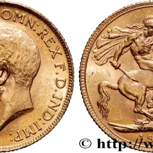 Populaire OR, PALLADIUM ET PLATINE INVESTISSEMENT 1 Souverain Georges V 1912 Londres fwo_877058 Monde