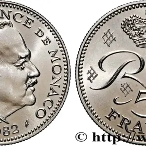 MONACO 5 Francs Rainier III 1982 Paris fwo_877569 Monde Haute Qualité