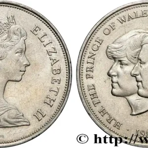 Must-Have ROYAUME-UNI 25 New Pence (1 Crown) mariage du Prince de Galles et de Lady Diana Spencer 1981 fwo_878173 Monde