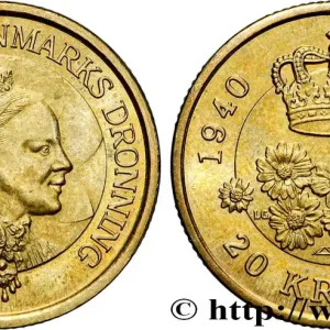 Vente Directe DANEMARK 20 Kroner 60e anniversaire de la reine Margrethe II 2000 fwo_878205 Monde
