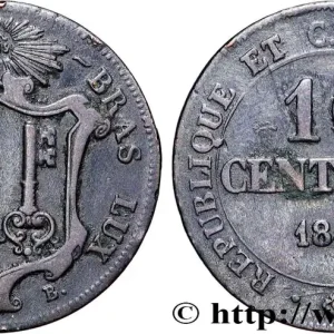 Top Qualité SUISSE - RÉPUBLIQUE DE GENÈVE 10 Centimes 1847 fwo_878239 Monde