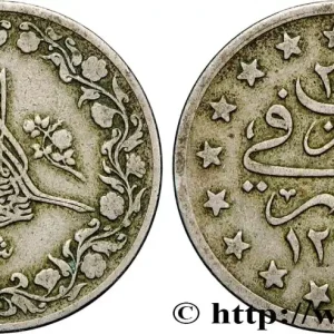 Édition Limitée ÉGYPTE 1 Qirsh Abdul Hamid II an 27 AH 1293 1901 Misr fwo_878457 Monde