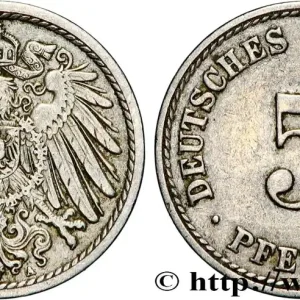 Édition Limitée ALLEMAGNE 5 Pfennig 1907 Berlin fwo_878482 Monde