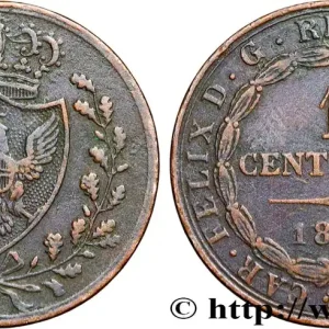 ITALIE - ROYAUME DE SARDAIGNE 1 Centesimo Charles Félix “P” 1826 Turin fwo_878503 Monde Super Prix