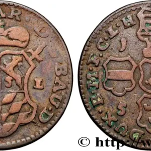 Populaire BELGIQUE - PRINCIPAUTÉ ÉPISCOPALE DE LIÈGE 2 Liards Évéché de Liège frappe au nom de Jean-Théodore de Bavière 1752 fwo_878601 Monde