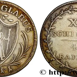 Paiement Sécurisé SUISSE - CANTON DE GLARIS 15 Schilling (45 Rappen) 1811 fwo_866435 Monde