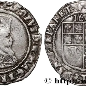 Exclusif ANGLETERRE - ROYAUME D'ANGLETERRE - JACQUES Ier 6 Shilling 1605 fwo_871572 Monde