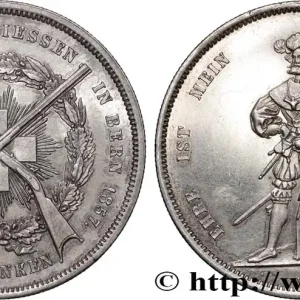 Super Prix SUISSE - CANTON DE BERNE 5 Franken 1857 fwo_873468 Monde