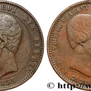Livraison Express BELGIQUE 10 Centimes Mariage du Duc et de la Duchesse de Brabant 1853 Bruxelles fwo_864873 Monde