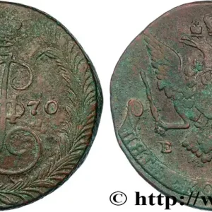 RUSSIE 5 Kopecks Catherine II 1770 Ekaterinbourg fwo_875880 Monde Expédition Rapide