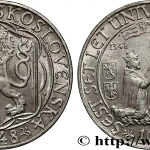 Affaire À Saisir TCHÉCOSLOVAQUIE 100 Korun 600e anniversaire de l’Université Karlovy 1948 fwo_876788 Monde