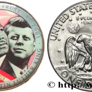 Acheter En Ligne ÉTATS-UNIS D'AMÉRIQUE 1 Dollar Eisenhower - Kennedy/Martin Luther King n.d. fwo_685420 Monde