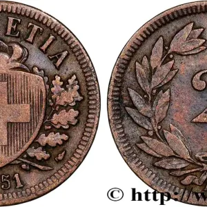 Livraison Express SUISSE 2 Centimes (Rappen) croix suisse 1851 Paris fwo_815805 Monde